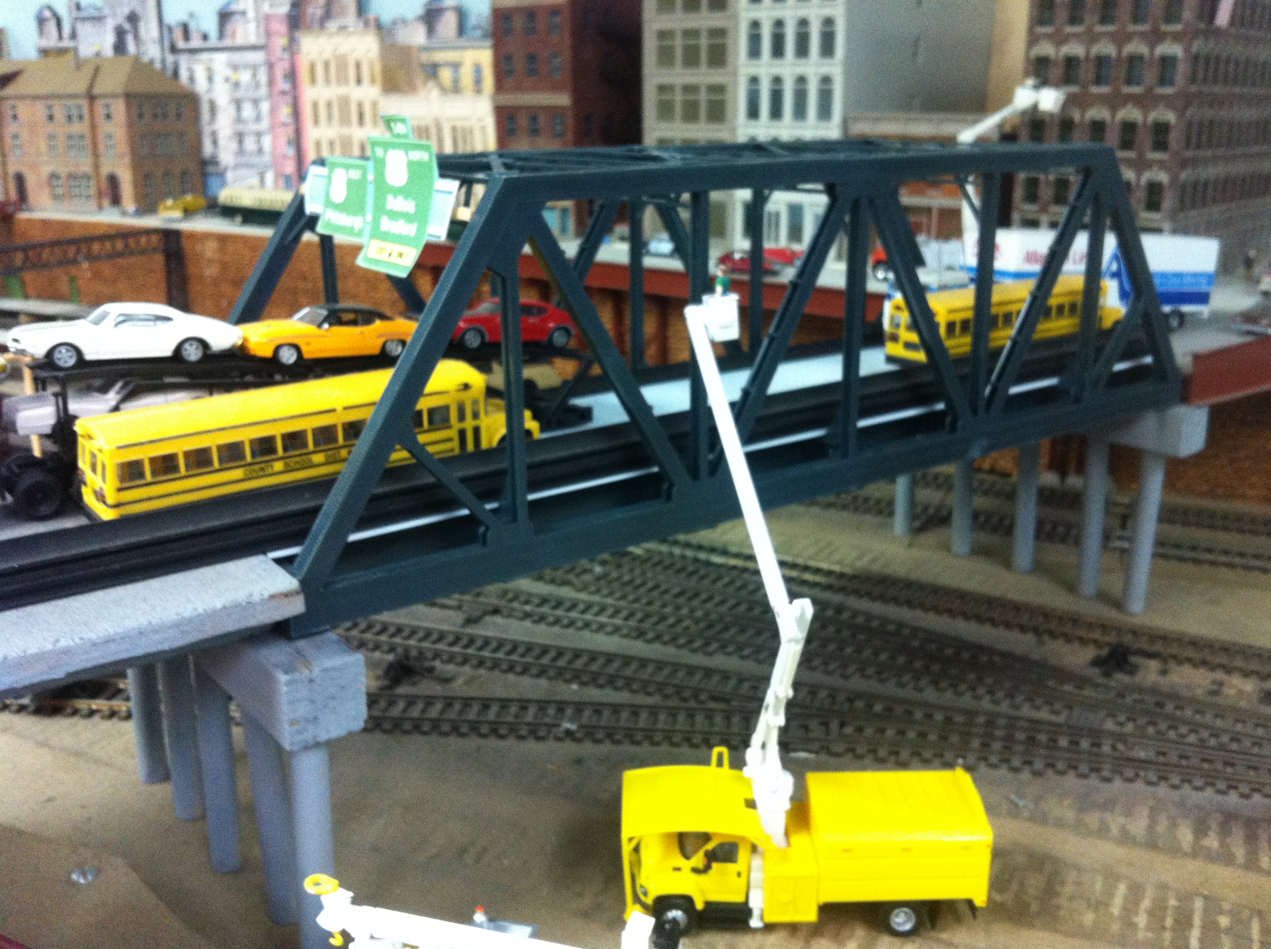 Highway bridge over Lynnsburg yard